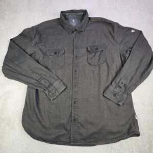 KUHL Descendr Long Sleeve Flannel Men's 2XL GraySoft Pockets